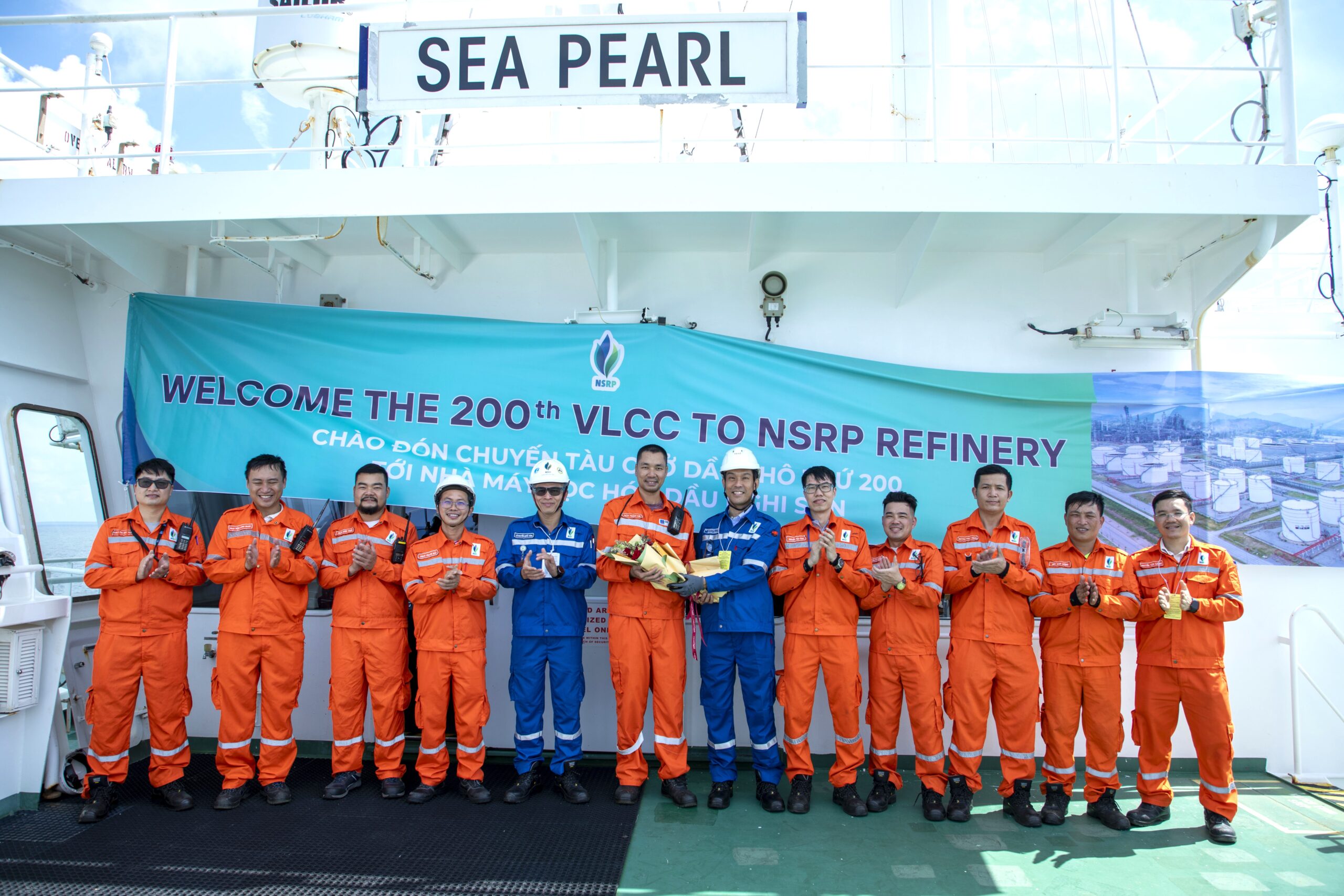 Mr. Kazutaka Yamato - General Director gave flowers and praised NSRP employees